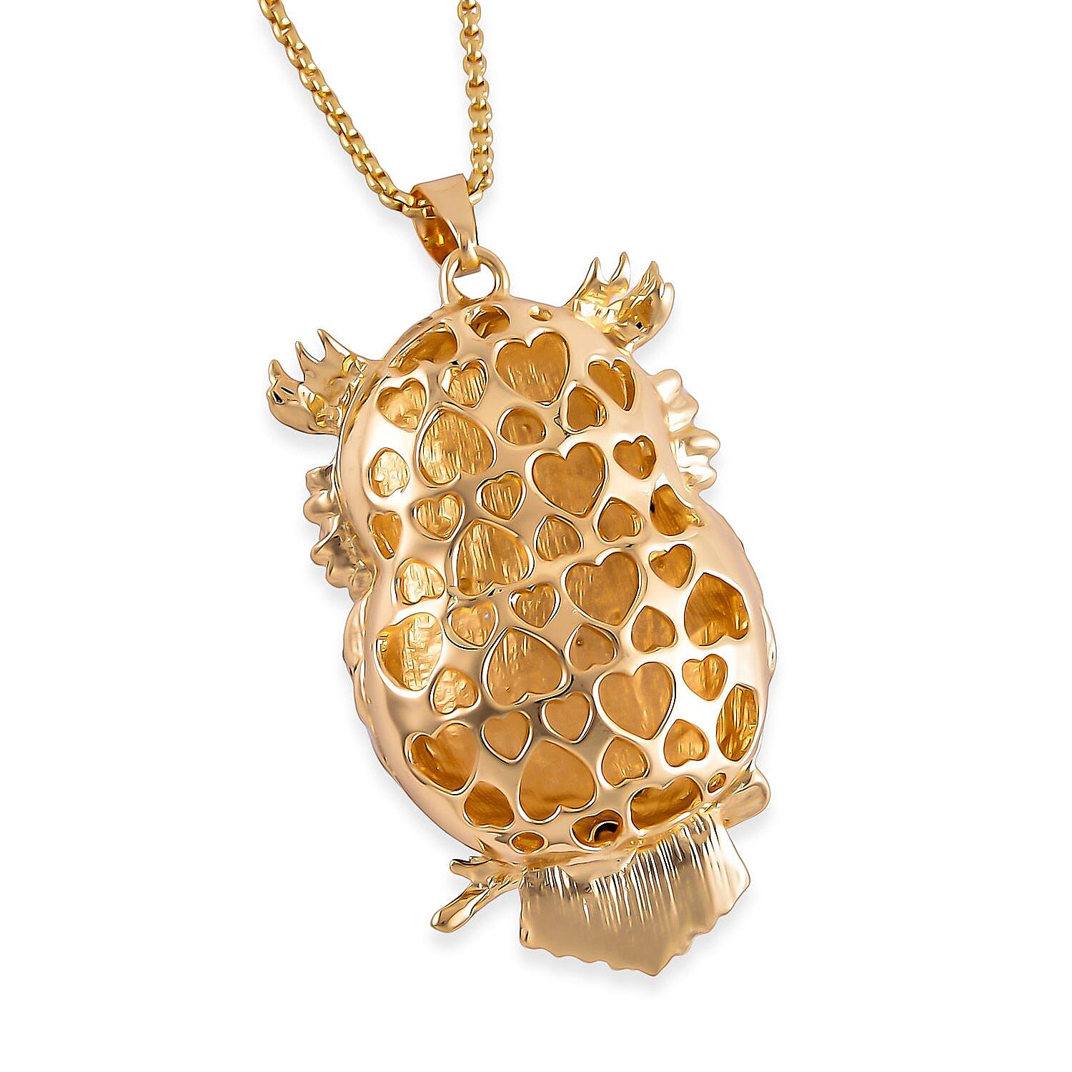 Close Out Deal- Multi Color Austrian Crystal Owl Necklace (Size - 24)
