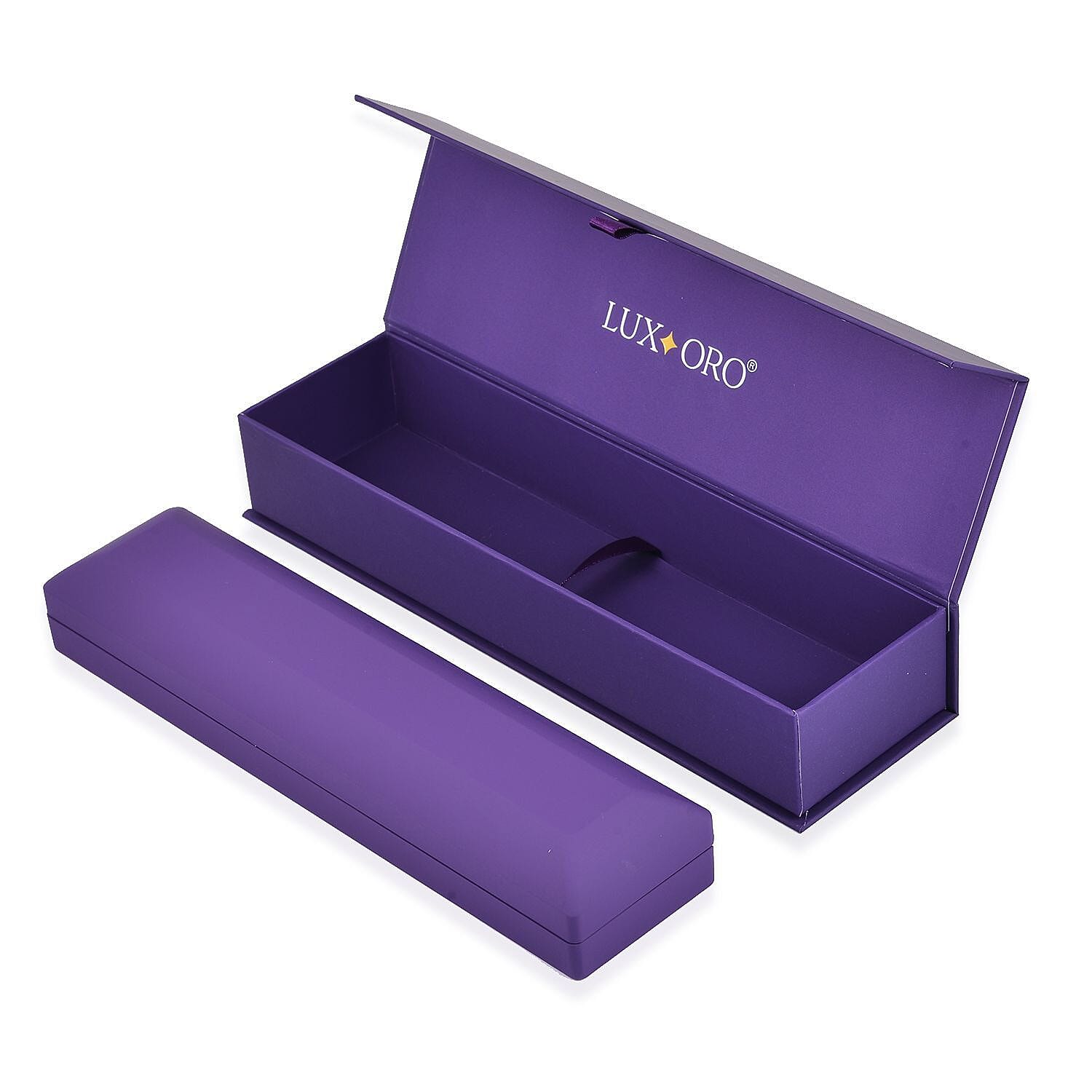 Patterned Jewellery Box (Size 9x2x1 cm) - Purple - Purple