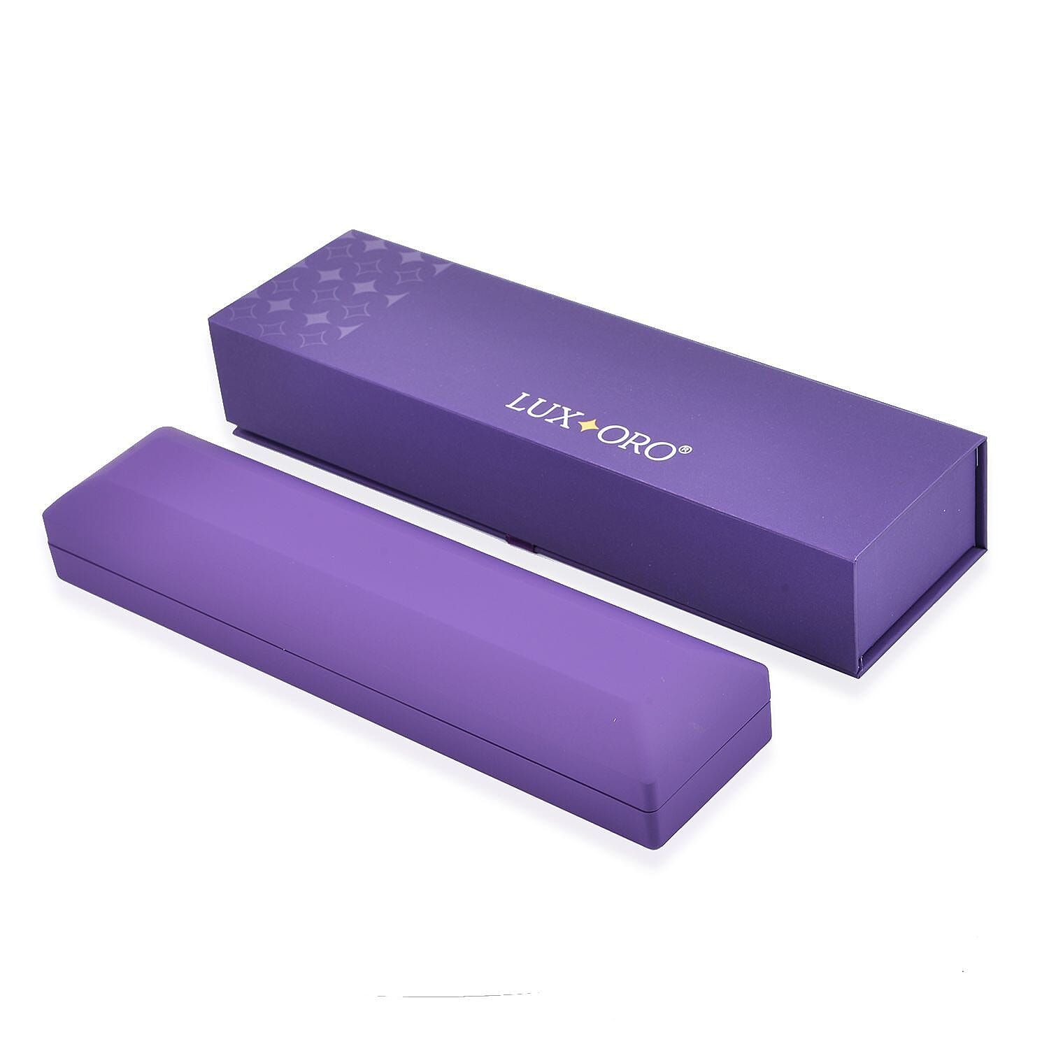 Patterned Jewellery Box (Size 9x2x1 cm) - Purple - Purple