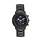 MAJESTY Multifunction Movement Black Dial 3 ATM Water Resistant Watch with Stainless Steel Chain Strap in Black Tone