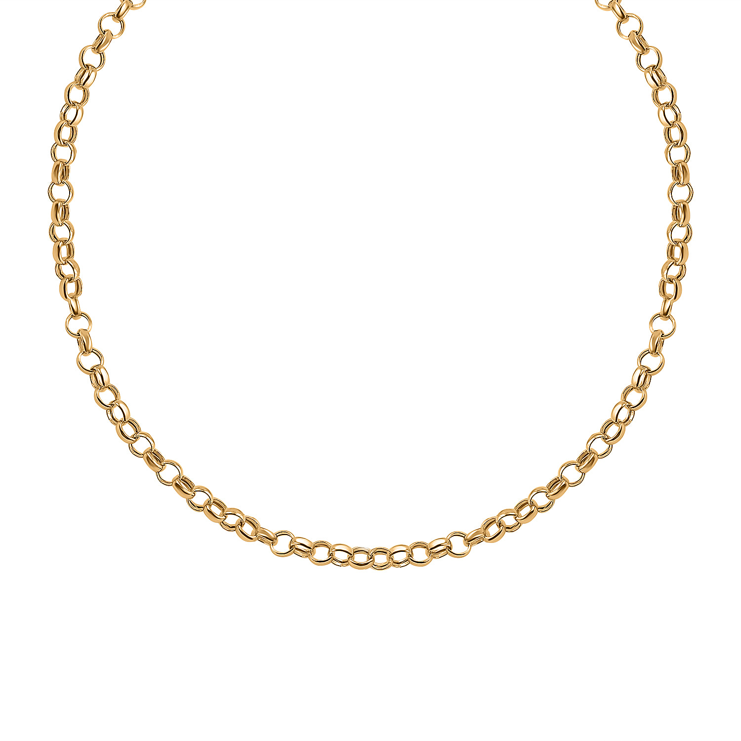 Vicenza Closeout -9K Yellow Gold Round Belcher Necklace (Size - 20)