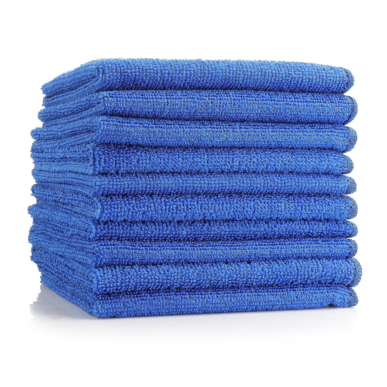 Set of 20 Micro Fiber Terry Kitchen Towels (Size 30x30 cm) - Blue & Grey