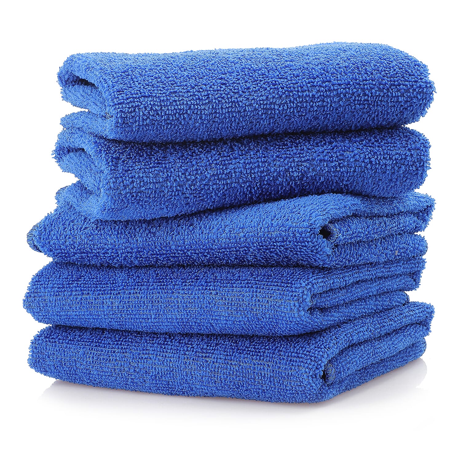 Set of 10 Micro Terry Dish Cloths (Size 60x40 cm) - Blue - Grey