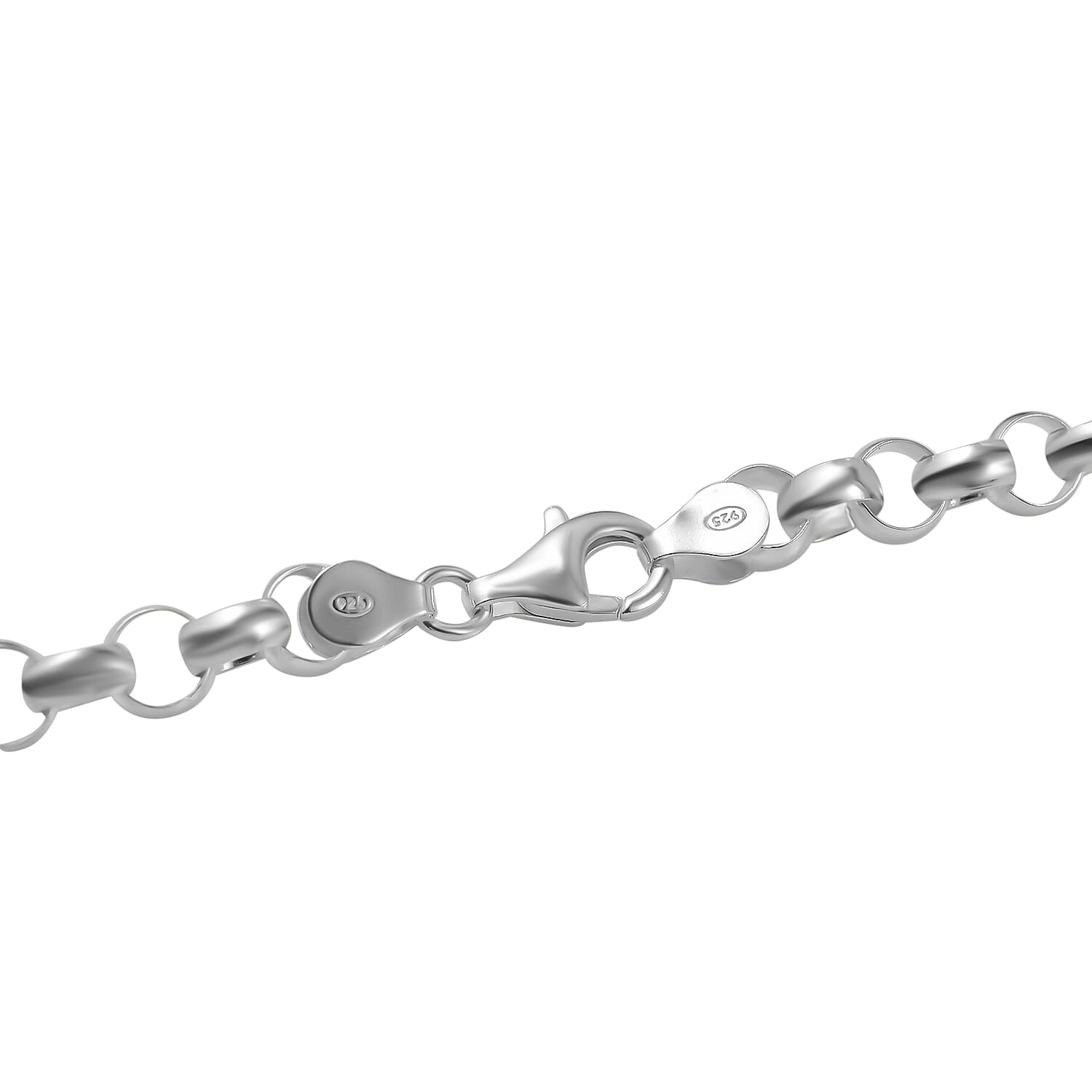 Closeout Buy- Sterling Silver Round Belcher Necklace  (Size - 24), Silver Wt. 36.5 Gms