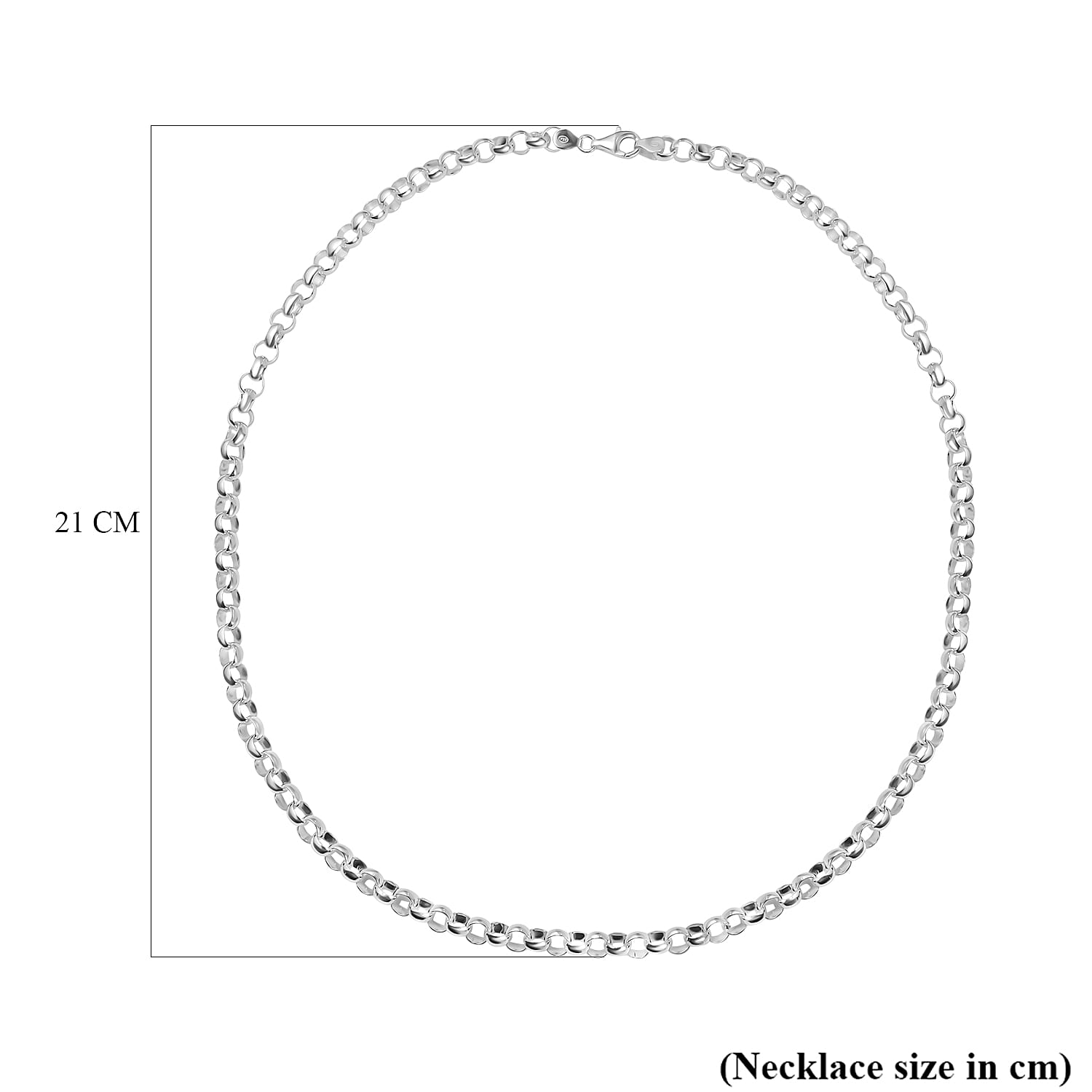 Closeout Buy- Sterling Silver Round Belcher Necklace  (Size - 24), Silver Wt. 36.5 Gms