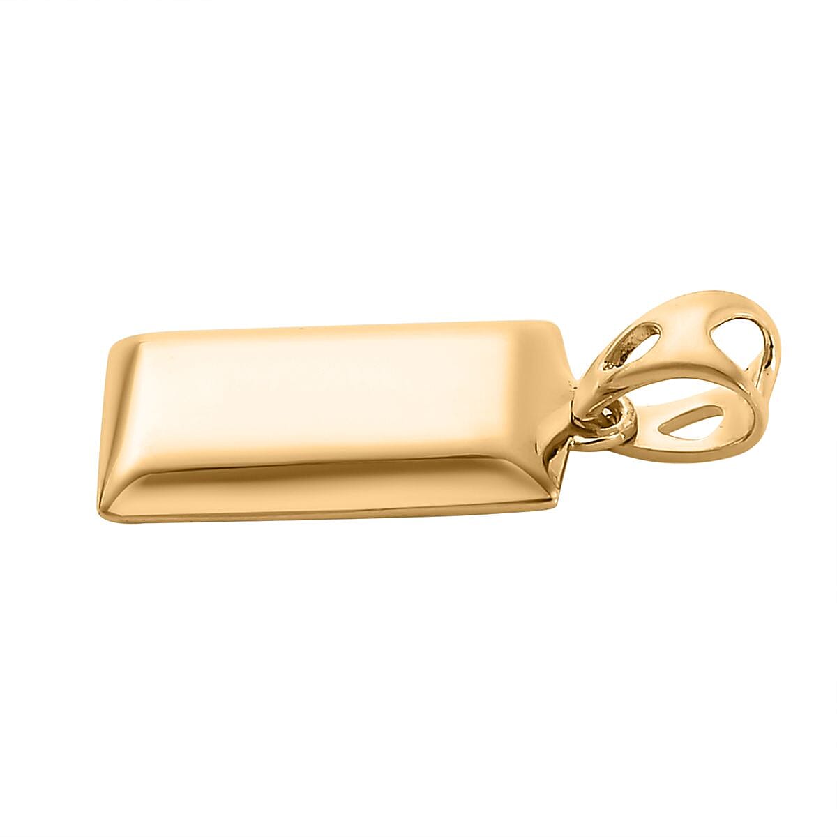 One Time Closeout Deal - 9K Yellow Gold Ingot Bar Pendant