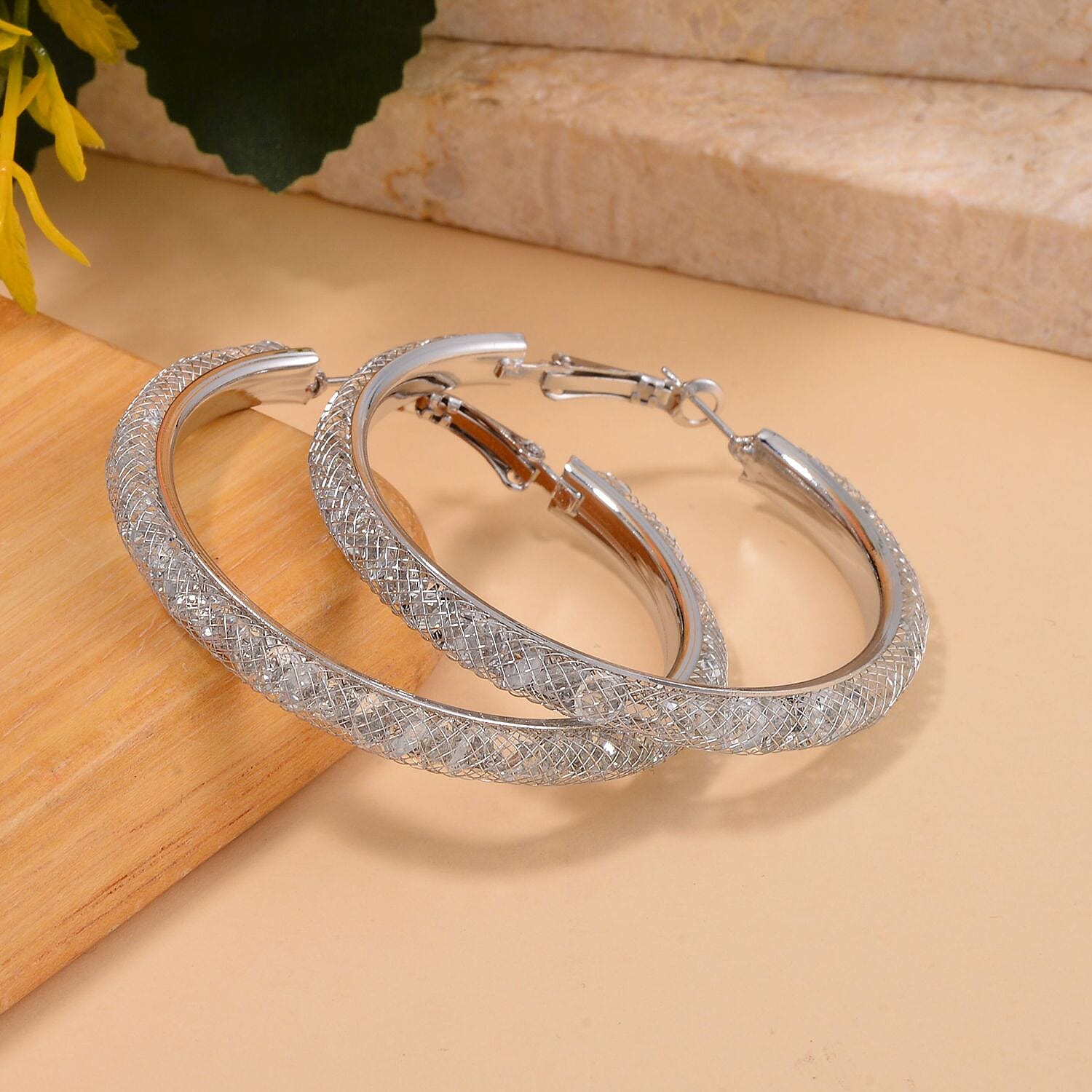 Red Carpet Style- Australian Crystal Earring White