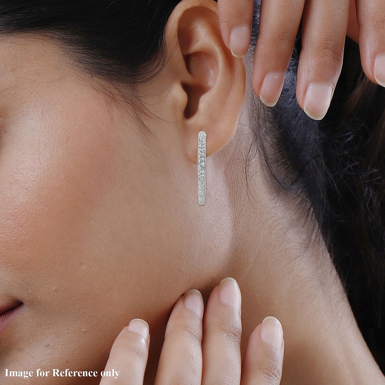 Red Carpet Style- Australian Crystal Earring White