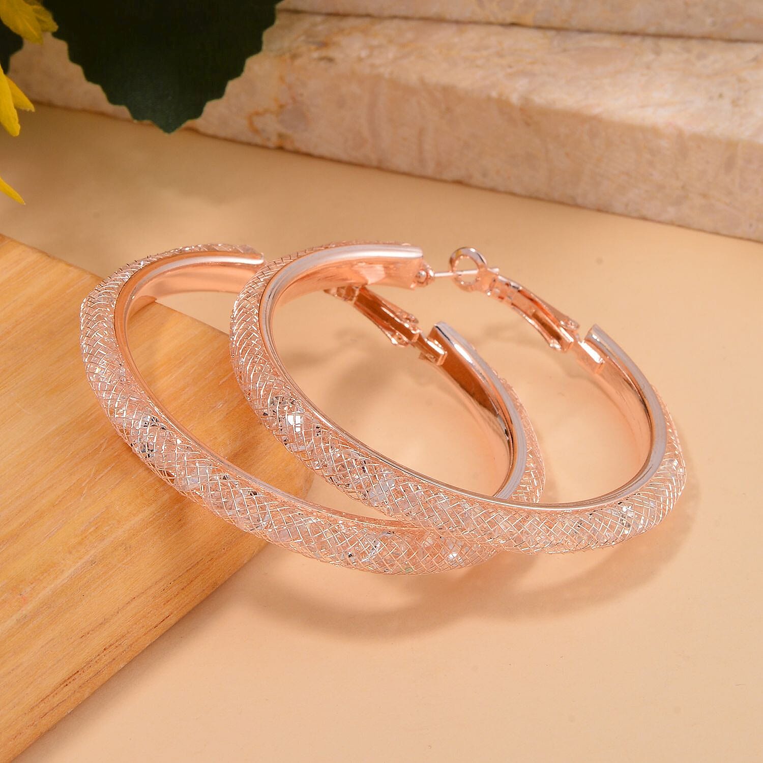 Red Carpet Style- Australian Crystal Earring Rose