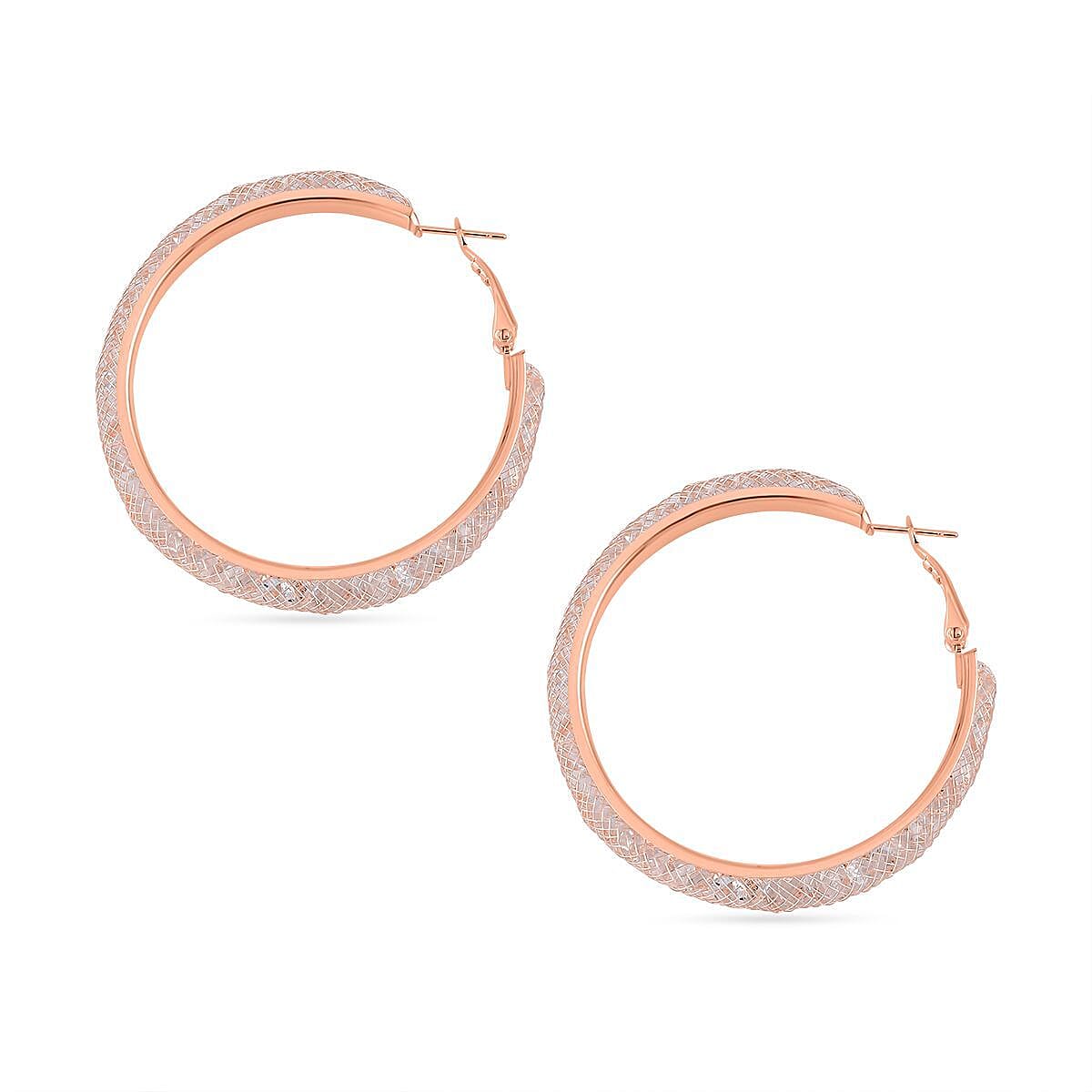 Red Carpet Style- Australian Crystal Earring Rose