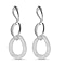 Designer Close Out Deal - Star Light Austrian Crystal Oval Earrings