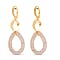 Designer Close Out Deal - Star Light Austrian Crystal Oval Earrings