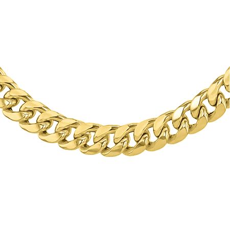 Italian Mega Showstopper - 9K Yellow Gold Cuban Link Necklace (Size - 20), Gold Wt. 17.300 Gms