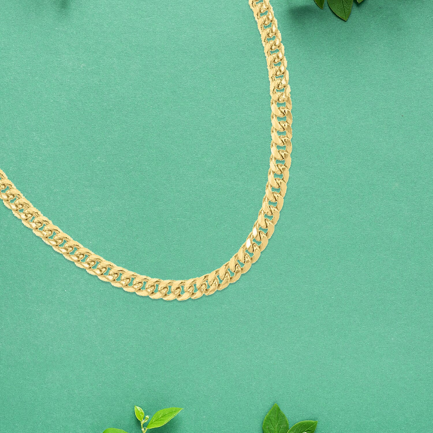 Italian Mega Closeout - 9K Yellow Gold Cuban Link Necklace        (Size - 22) With Lobster Clasp