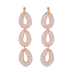 White Austrian Crystal Drop Earrings