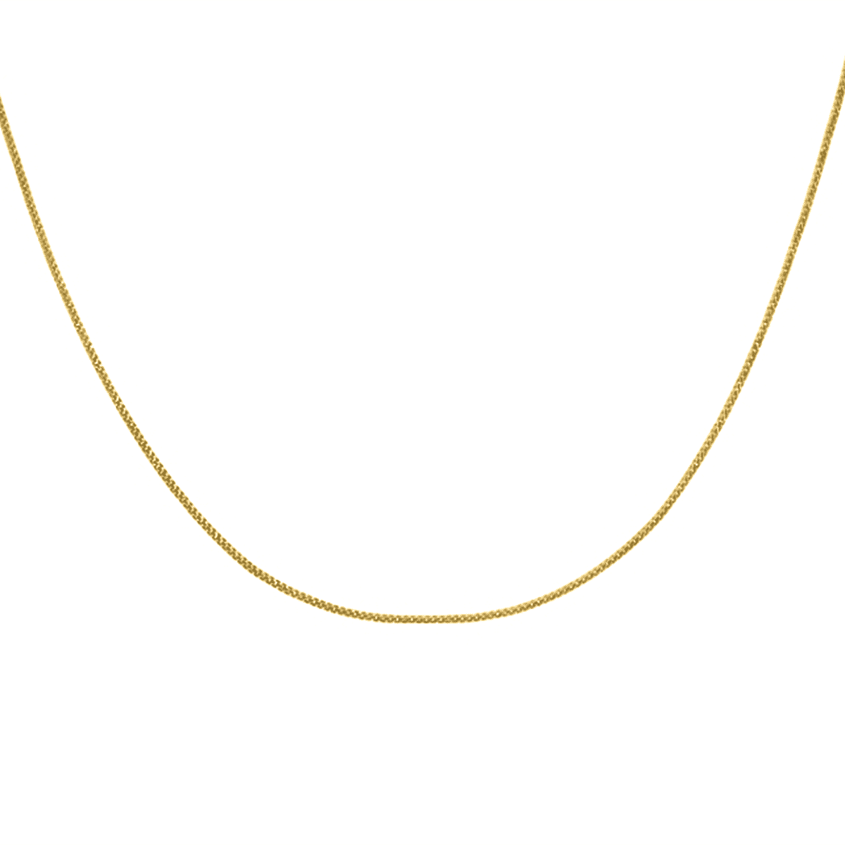 Gold Mega Deal- 9K Yellow Gold Diamond Cut Curb Chain (Size - 18)