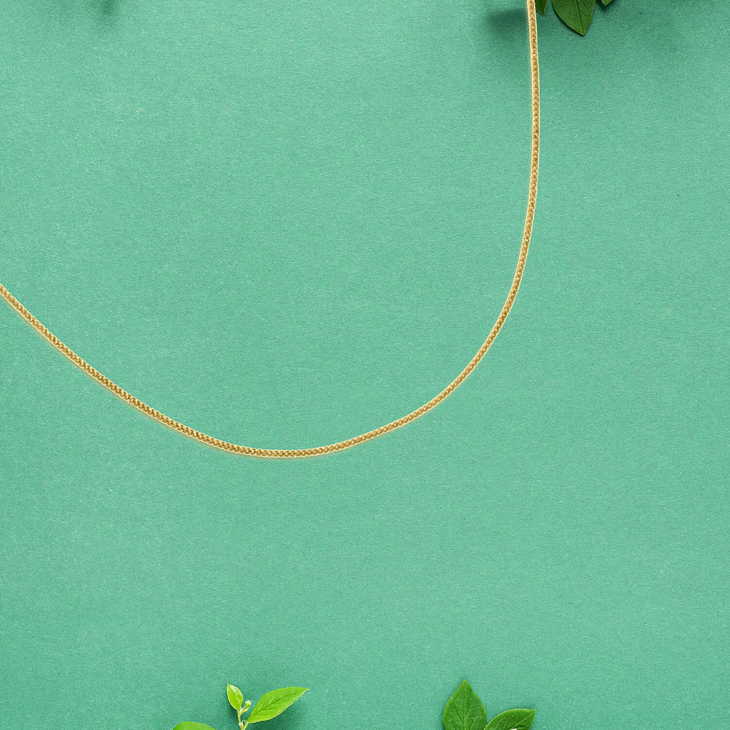 Gold Mega Deal- 9K Yellow Gold Diamond Cut Curb Chain (Size - 18)