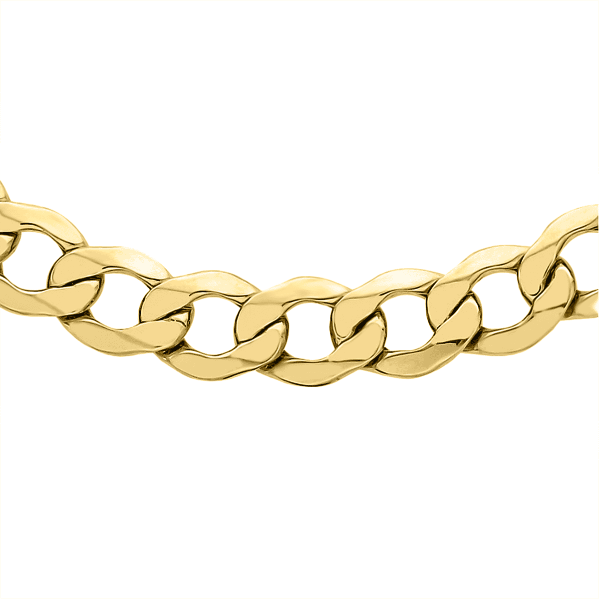 9K Yellow Gold Curb Necklace (Size - 20), Gold Wt. 15.50 Gms