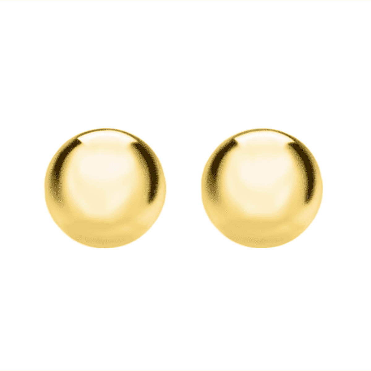 Closeout Deal - 9K Yellow Gold Ball Stud Spanish Push Back Earrings
