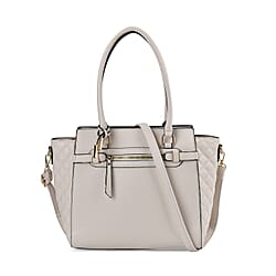 Leatherette Crossbody Bag with Handle Drop