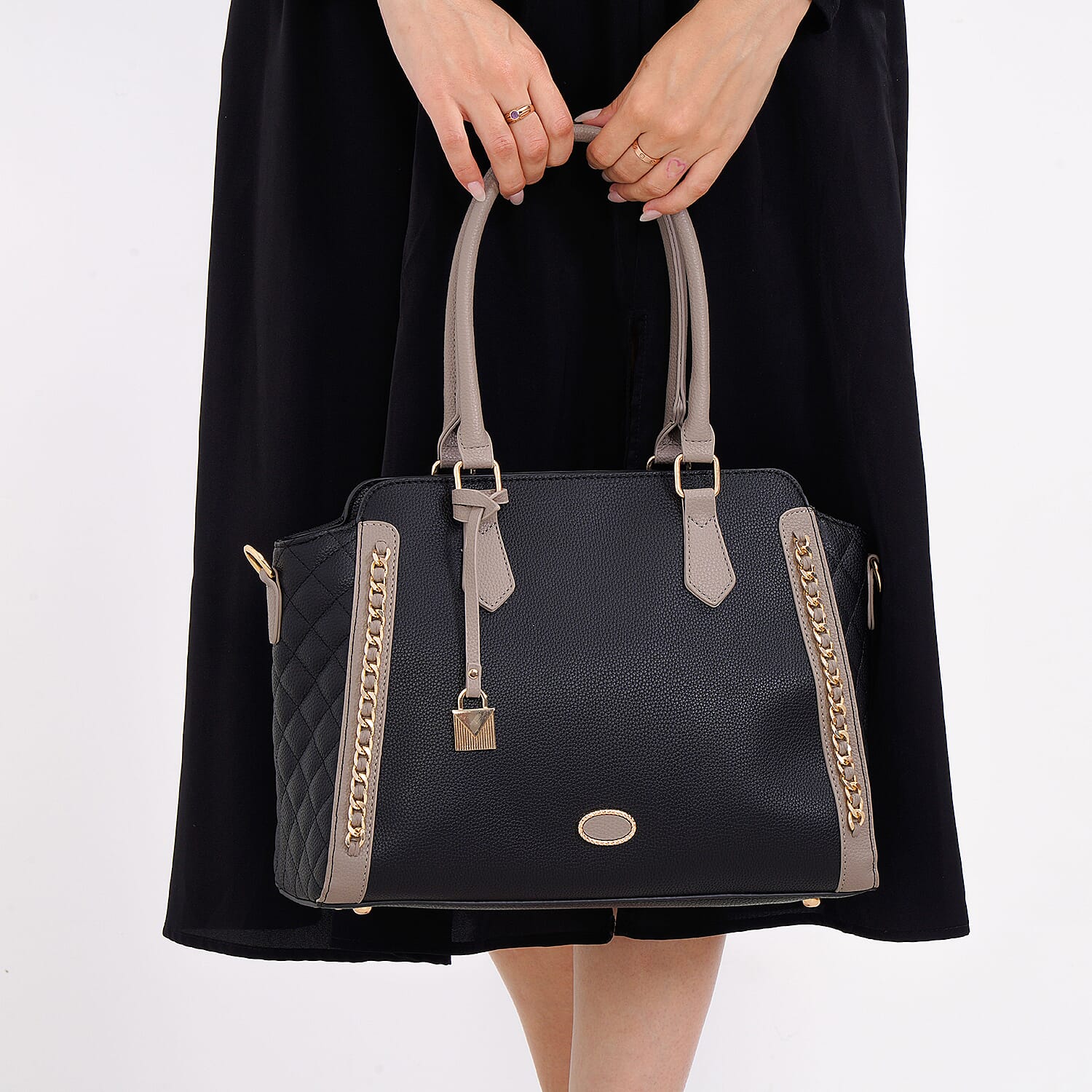 Close Out - Crossbody Bag with Shoulder Strap - Black