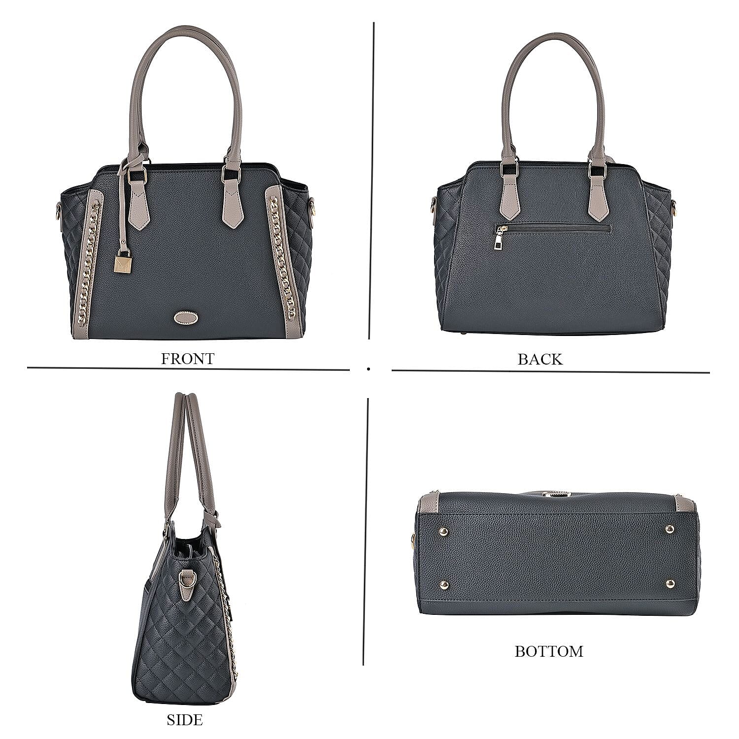 Close Out - Crossbody Bag with Shoulder Strap - Black