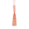 White Austrian Crystal Tassel Necklace (Size - 28-3 Inch Ext.) in Gold Tone