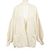 Balloon Sleeve Long Cardigan (One Size 8-18) - Cream