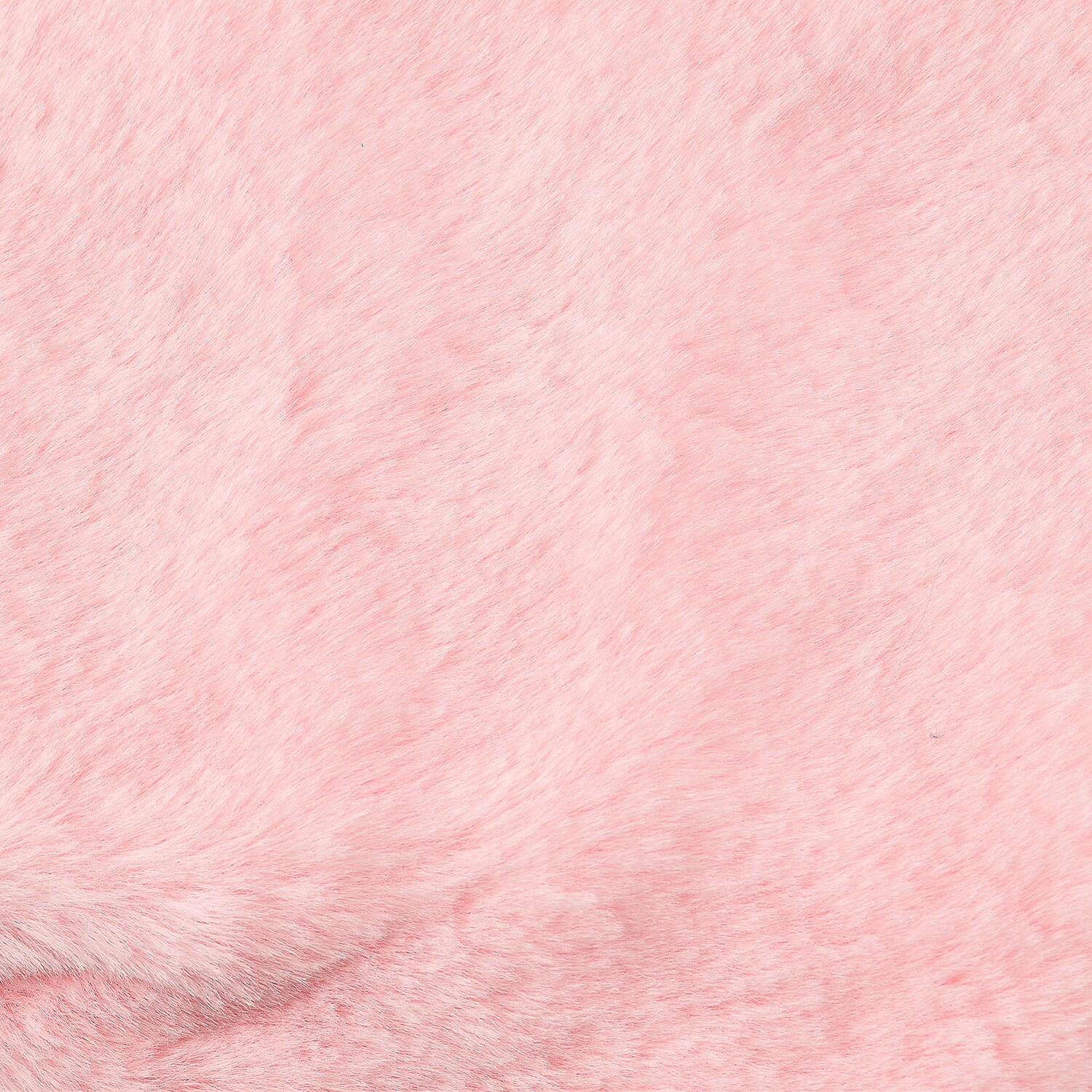 Faux Rabbit Fur Sherpa Double Layer Blanket (Double Size 200x150 cm) - Light Pink