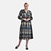 La Marey Jersey Tie-Waist Printed Midi Dress