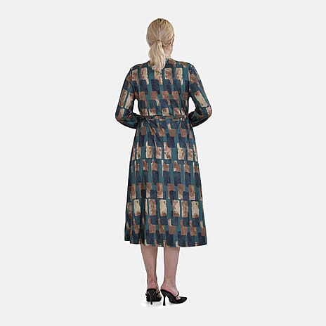 La Marey Printed Maxi M (12 to 14) - Green