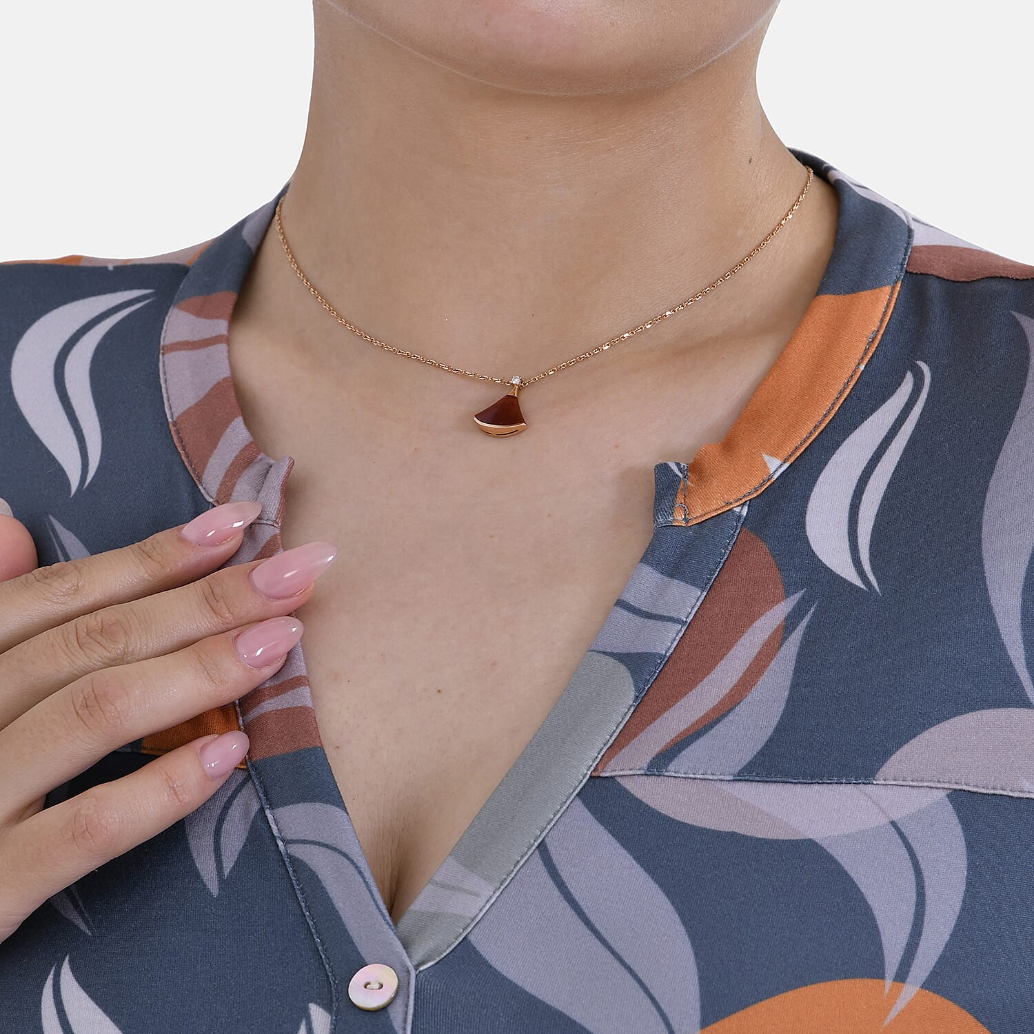 La Marey Jersey Tie-Waist Printed Midi Dress