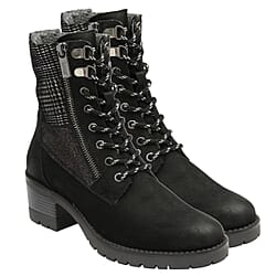 LOTUS Oklahoma Ladies Leather Ankle Boots - Black