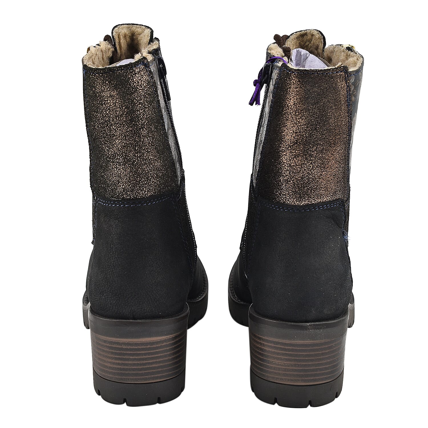 LOTUS Oklahoma Ladies Leather Ankle Boots - Black