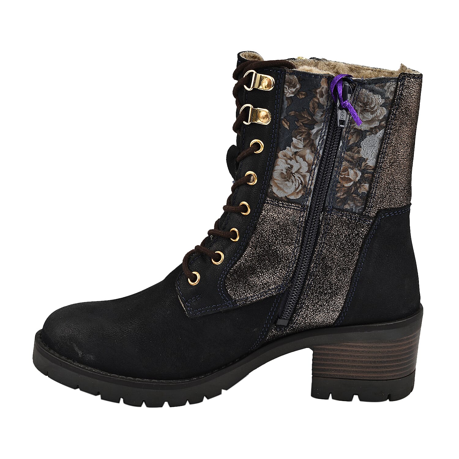 LOTUS Oklahoma Ladies Leather Ankle Boots - Black