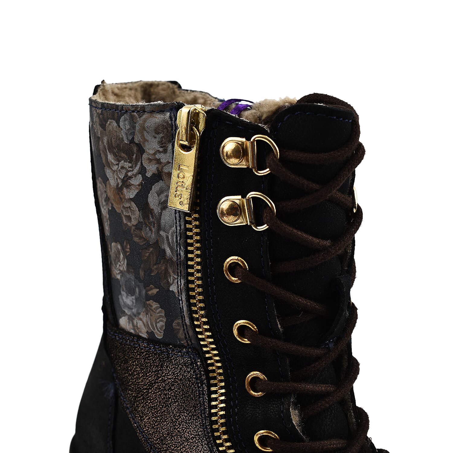 LOTUS Oklahoma Ladies Leather Ankle Boots - Black