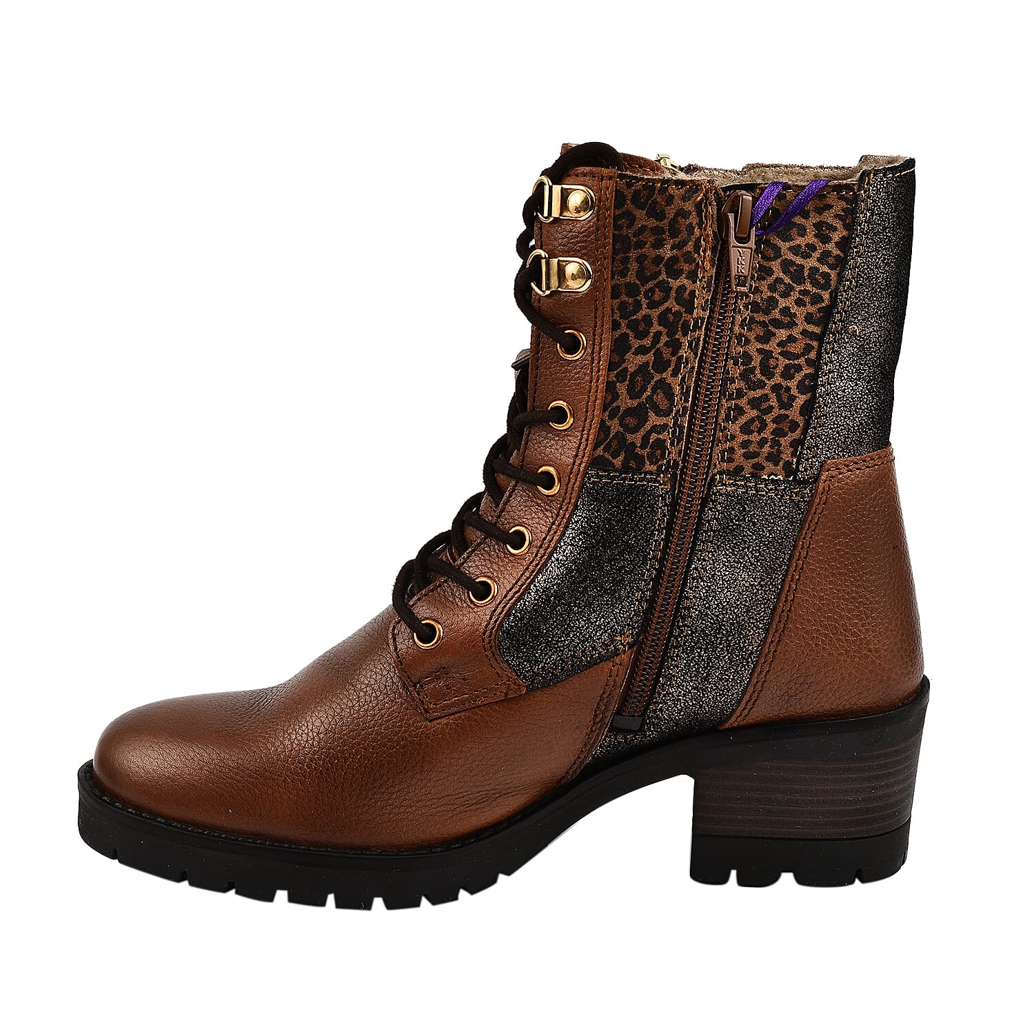 LOTUS Oklahoma Ladies Leather Ankle Boots - Black