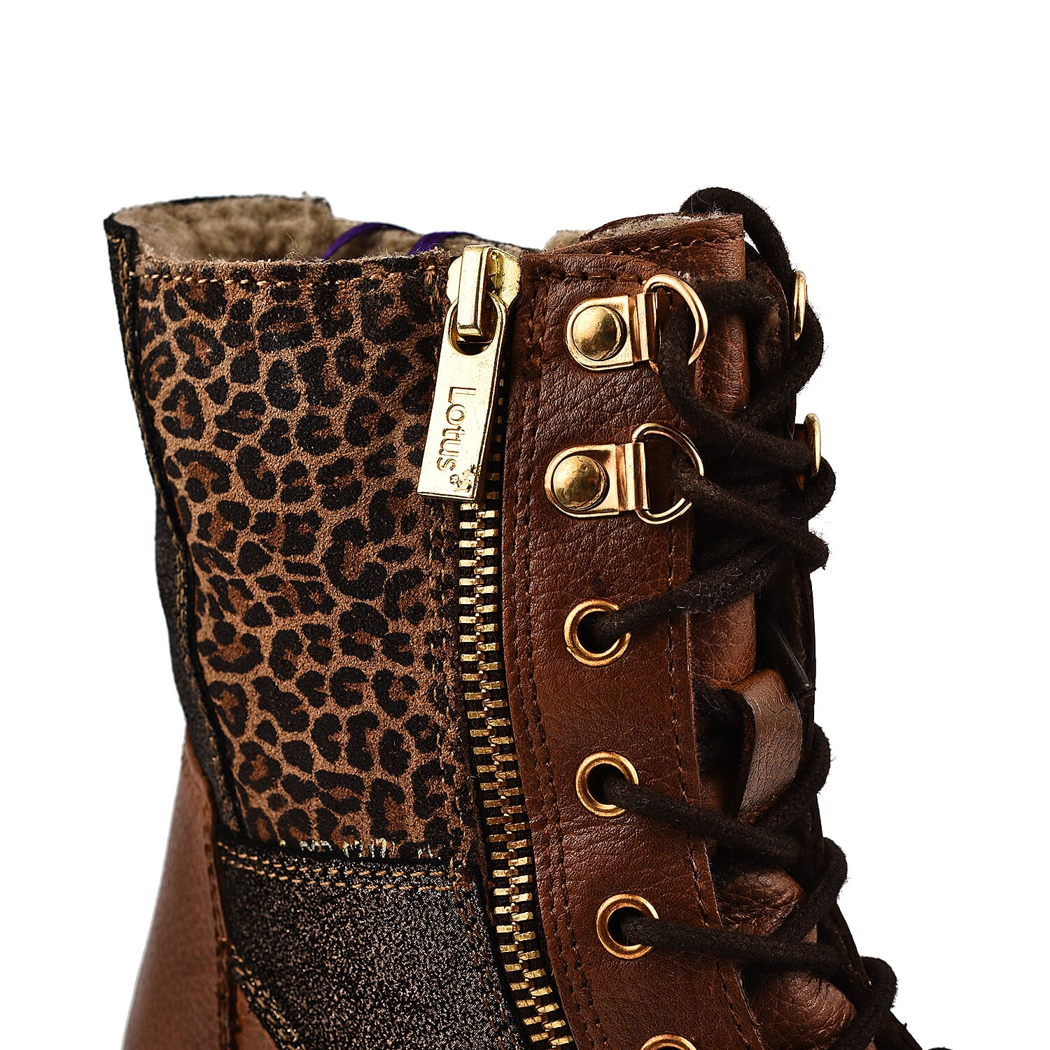 LOTUS Oklahoma Ladies Leather Ankle Boots - Black