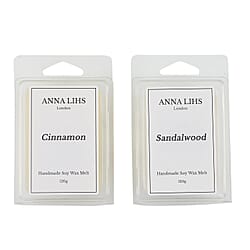 Anna Lihs - Handmade Myrrh and Tonka and Rose Premium Soy Wax Melt Set (120 Grams Each)