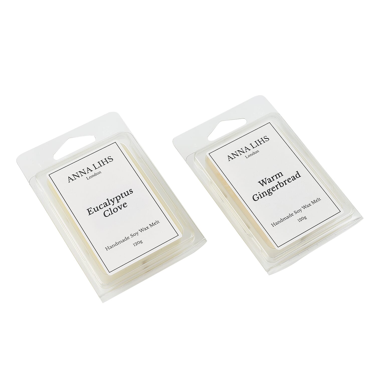 Anna Lihs - Handmade Warm Gingerbread - Eucalyptus Clove Premium Soy Wax Melt Set (120 Grams Each)