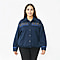 Tamsy 100% Cotton Embroidered Jacket (Size S,8-10) - Navy