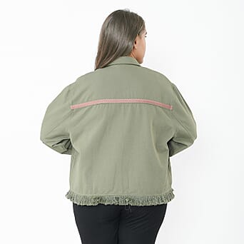 https://tjcuk.sirv.com/Products/76/6/7666296/Tamsy-Cotton-Solid-Jacket-Size-62x1-cm-Moss-Green-Navy_7666296_1.jpg?w=342&h=342