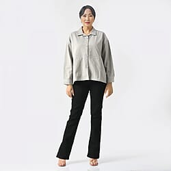 La Marey Pure Cotton Solid Jacket