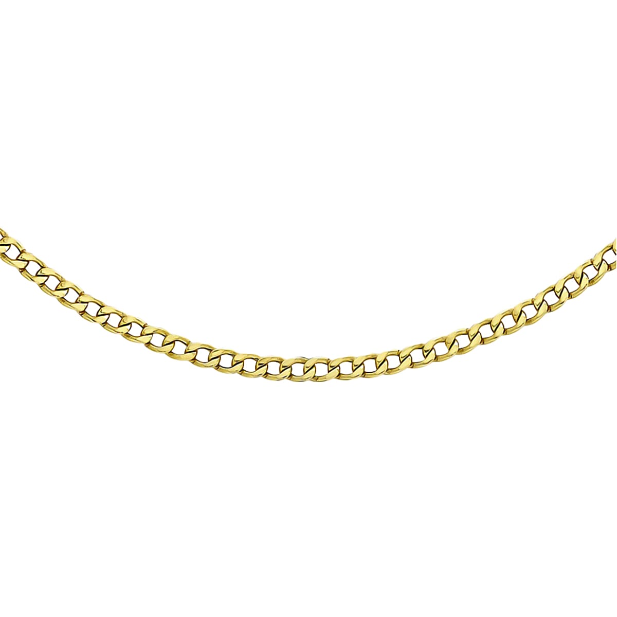 Hatton Garden Closeout - 9K Yellow Gold Curb Necklace (Size - 22) 2.00 Grams