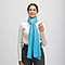 La Marey 100% Cashmere Solid Wool Scarf with Gift Box (Size 190x70 cm) - Turquoise