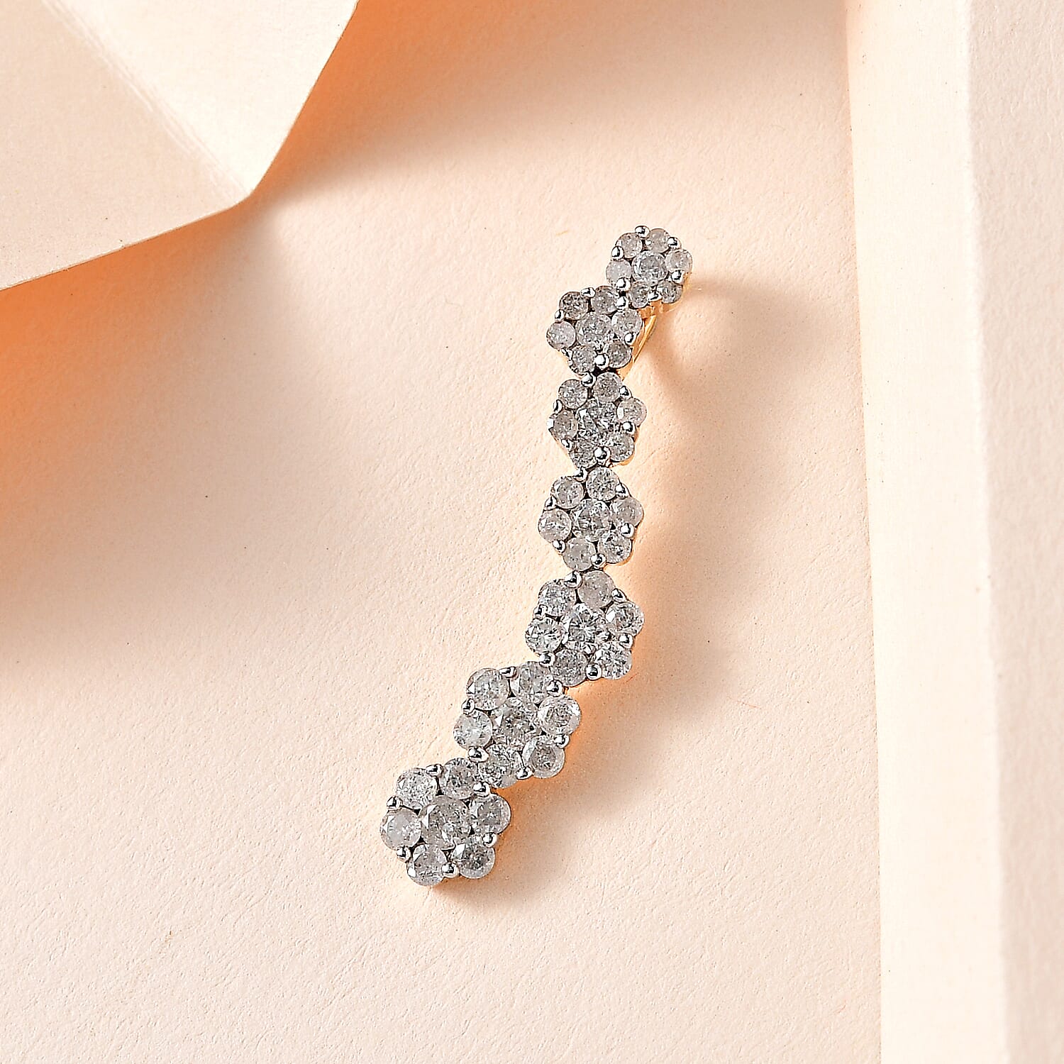 Las Vegas CloseOut - 9K Yellow Gold Diamond (G-H) Pendant 1.00 Ct