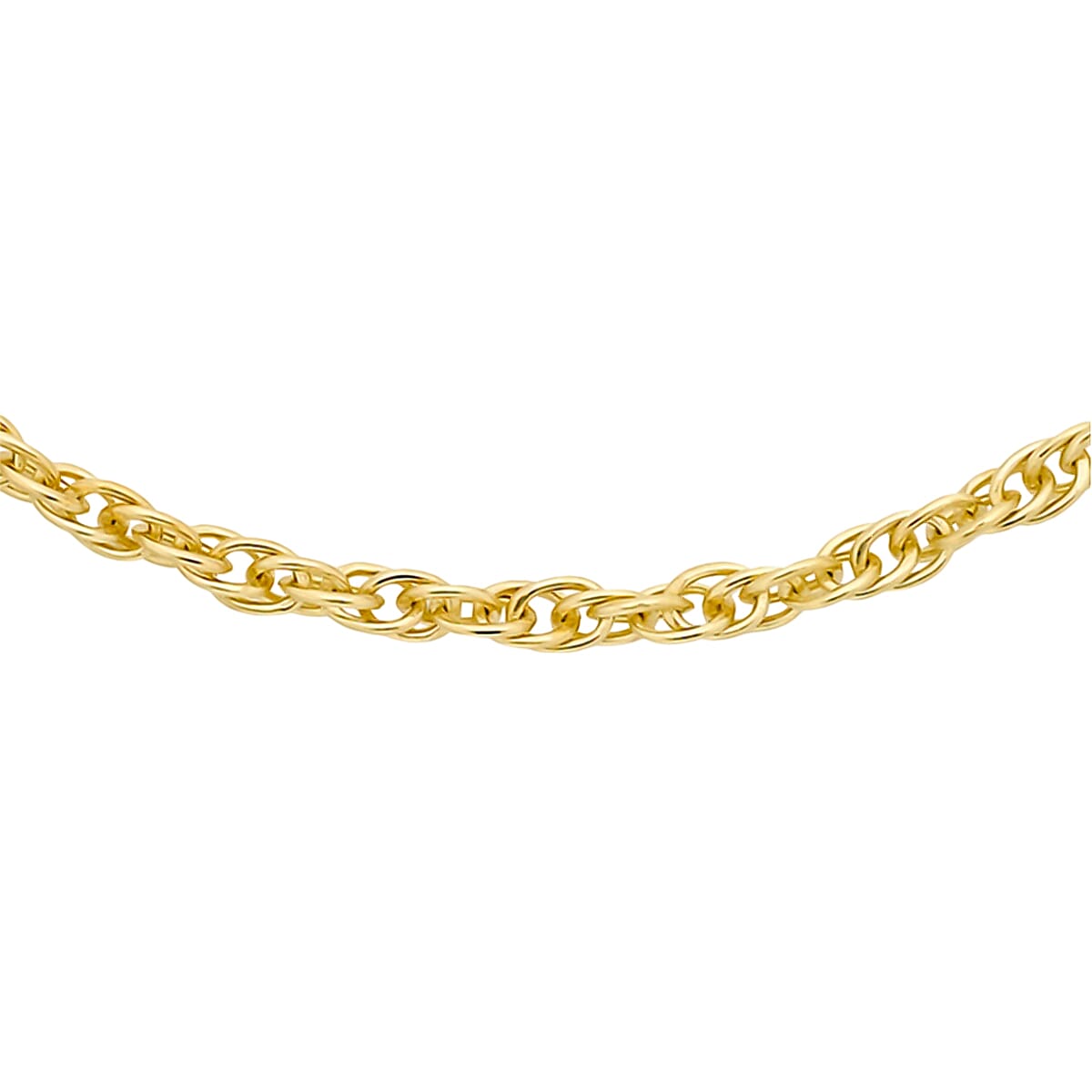 Biggest Closeout - 9K Yellow Gold Prince of Wales Necklace (Size - 20) with Spring Ring Clasp
