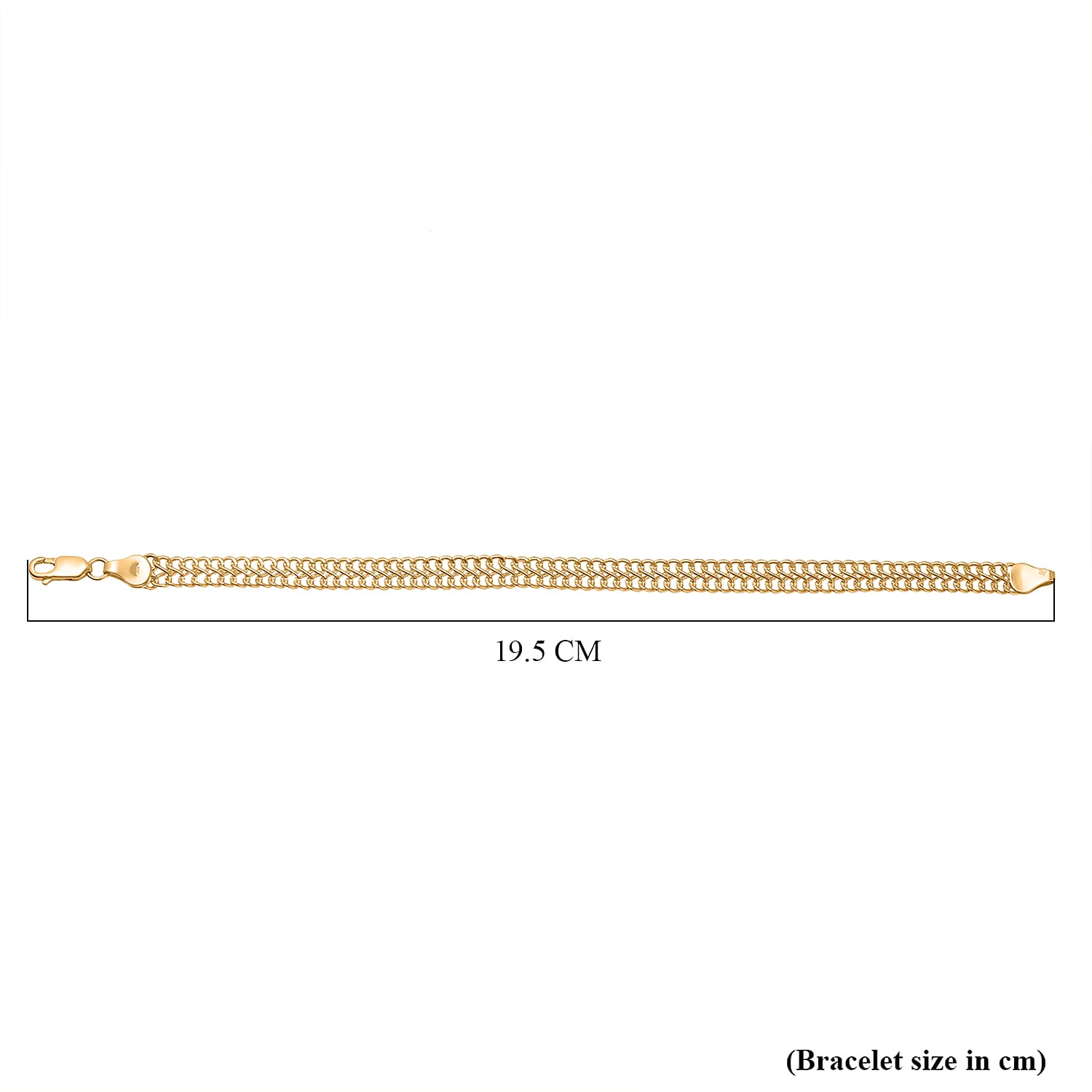 Hatton Garden Closeout- 9K Yellow Gold Infinity Kiss Link Bracelet (Size - 7.5) 3.10 Grms