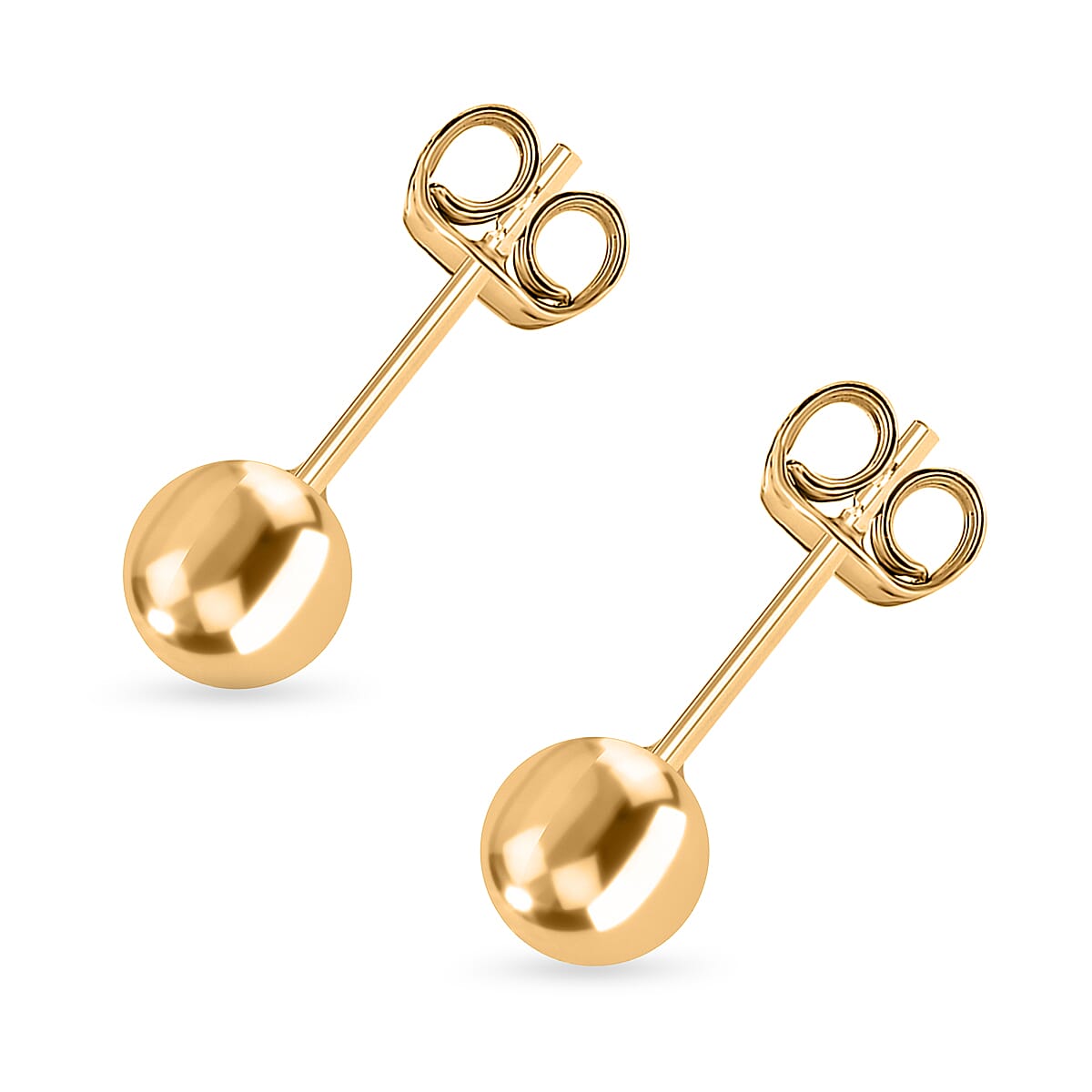 Hatton Garden Closeout - 9K Yellow Gold Spanish Stud Earrings With Push Back