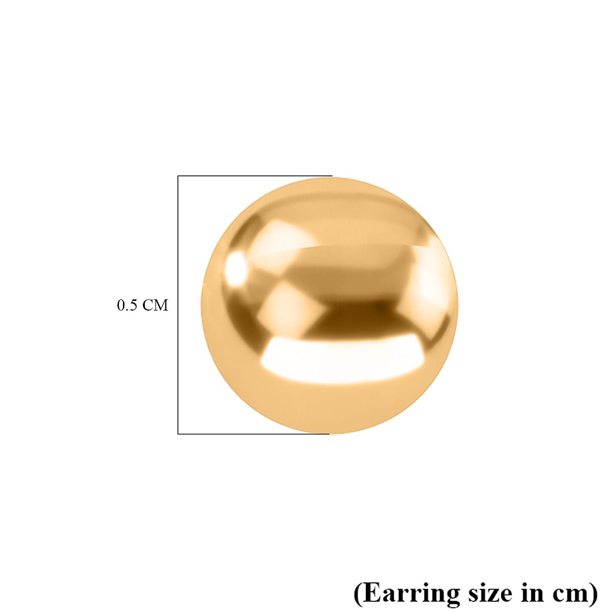 Hatton Garden Closeout - 9K Yellow Gold Spanish Stud Earrings With Push Back